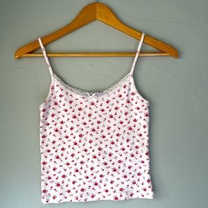 Brandy Melville Skylar Lace Bow Tank